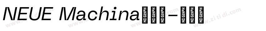 NEUE Machina英文字字体转换 NEUE Machina英文字字体转换